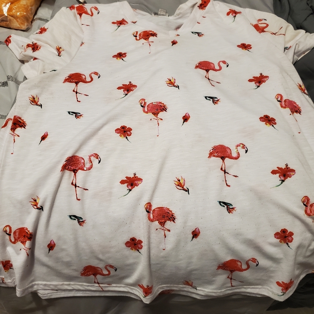 Sizw 18/20 Flamingo blouce. Free shipping.